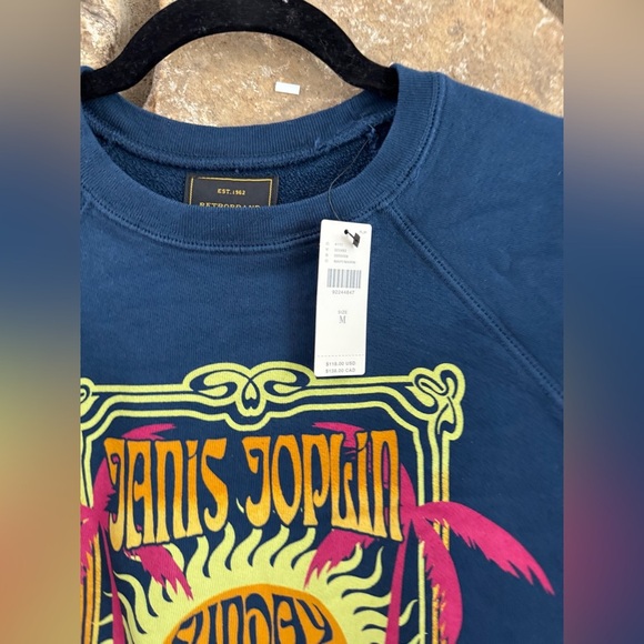 NWT Retrobrand Janis Joplin Sweatshirt - Picture 5 of 7